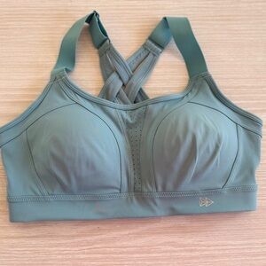Supportive teal sports bra